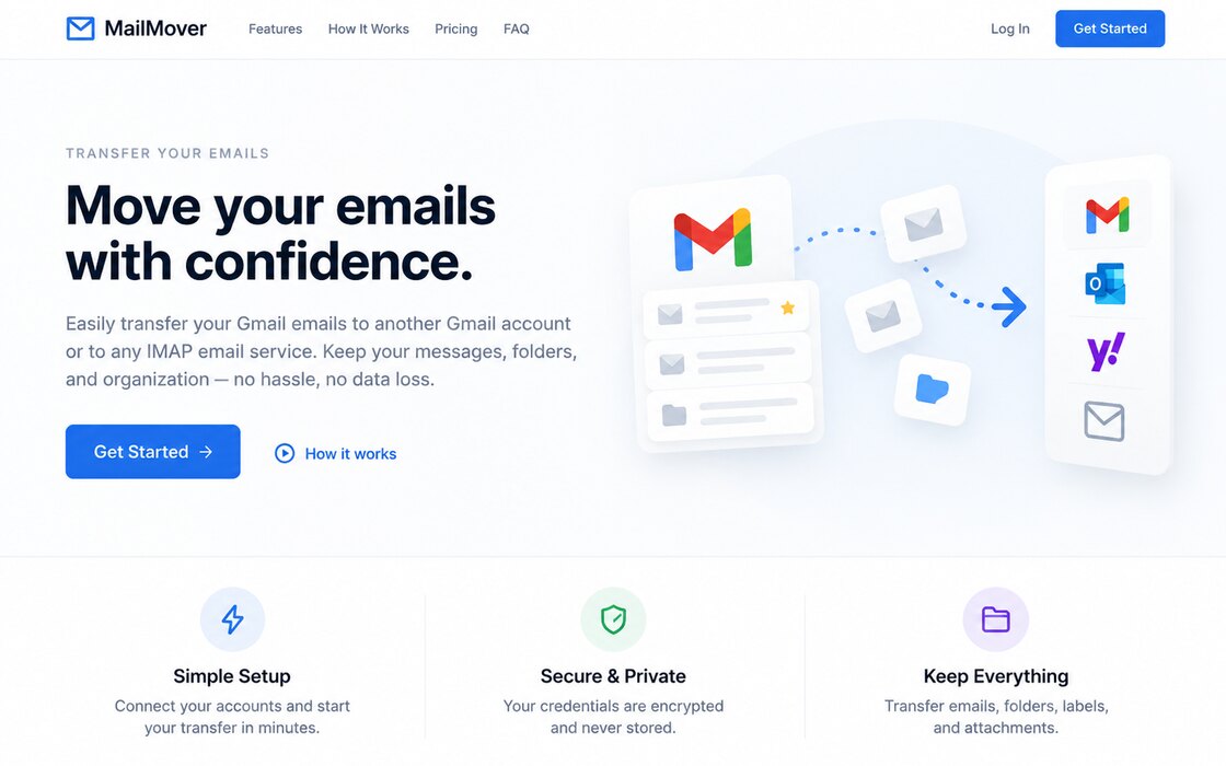 Email Transfer Service screenshot